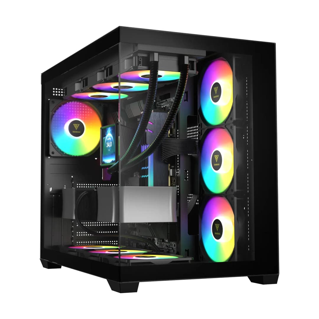 Gamdias Aura GC107 Elite Spacious Panoramic ARGB Mid-Tower Cabinet