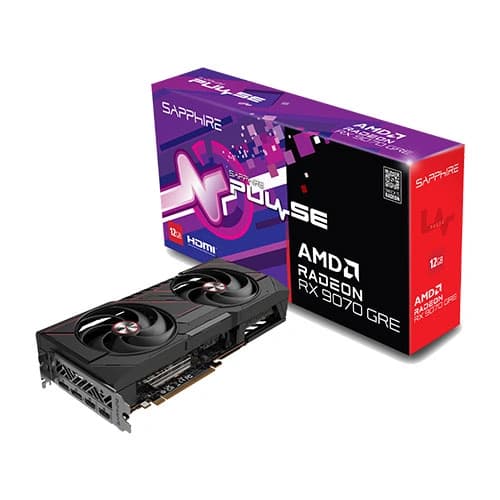 Sapphire Pulse RX 9070 GRE OC 12GB GDDR6 Graphics Card - 1