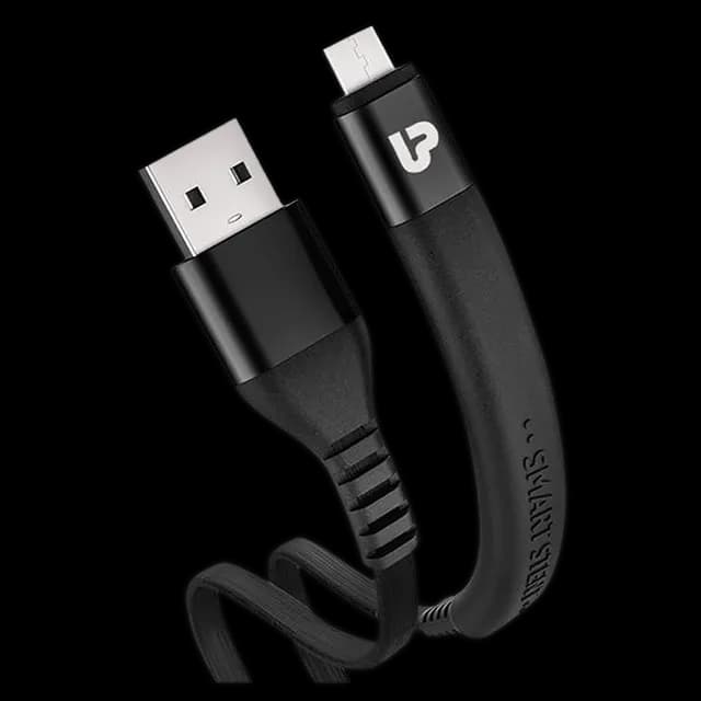 UltraProlink UL1011M Flex Micro USB Type C Black 1.2m Cable with Stand - 1