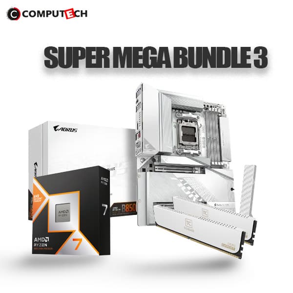 SUPER MEGA BUNDLE 3 (Gigabyte B850 AORUS STEALTH ICE, AMD Ryzen 7 9700X, TeamGroup T-Create Expert 32GB (2x16GB) DDR5) - 1