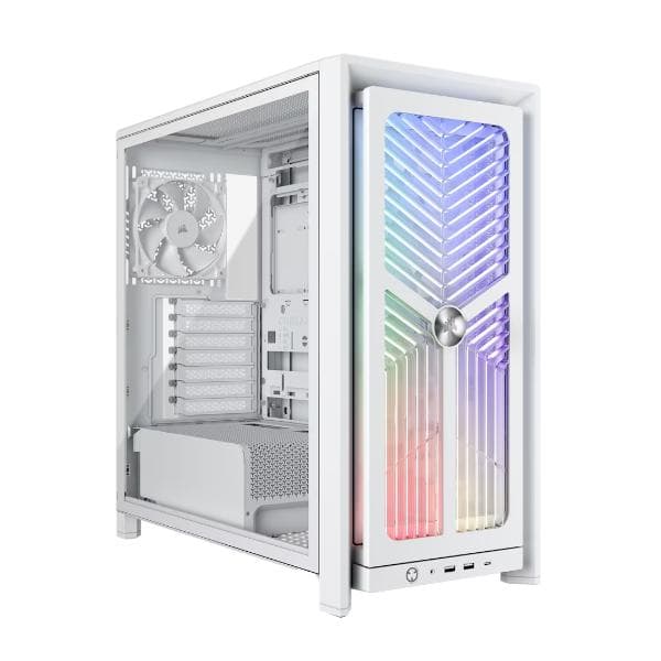 Corsair FRAME 4000X RS Mid-Tower PC Case (White) - 1