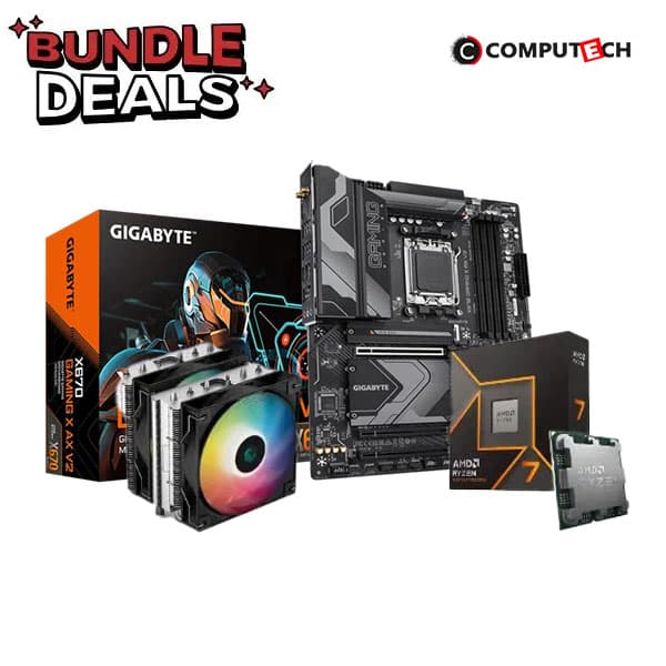 Computech Starter Pack - Ryzen 7 9700X Gigabyte X670 GAMING X AX V2 (rev. 1.0) AM5 ATX Motherboard and Deepcool Gammaxx AG620 Bundle - 1