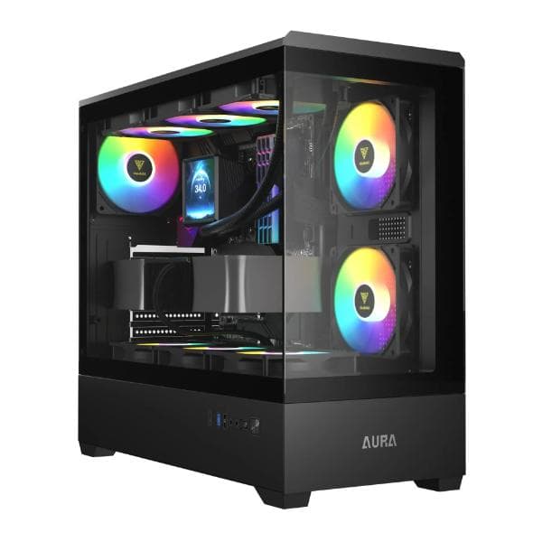 Gamdias Aura GC106  Panoramic ATX ARGB Mid-Tower Cabinet