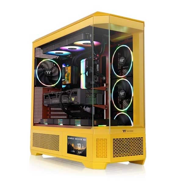 Thermaltake View 600 TG ARGB E-ATX Full Tower Case (Butter Caramel) - 1