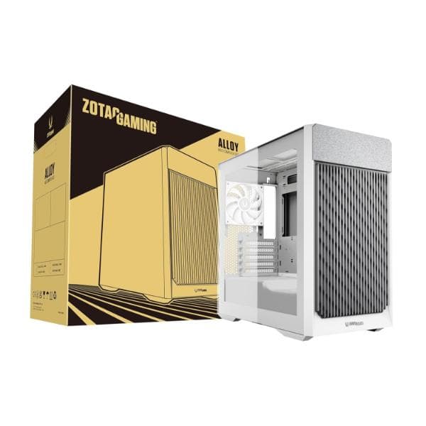 ZOTAC Gaming Alloy Computer Case - White - 1