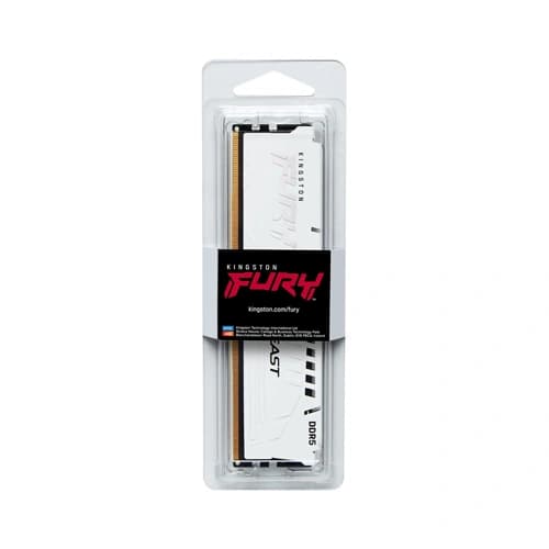 Kingston Fury Beast White 16GB 5200MHz CL40 DDR5 RAM (White) - 2