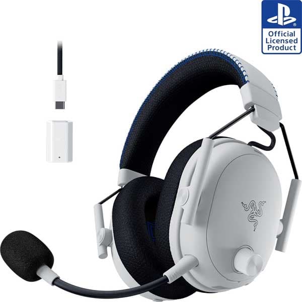 Razer headset (gaming white wireless)