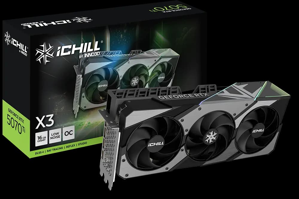 INNO3D GeForce RTX™ 5070 Ti iCHILL X3 Graphic Card (C507T3-16D7X-176069R)