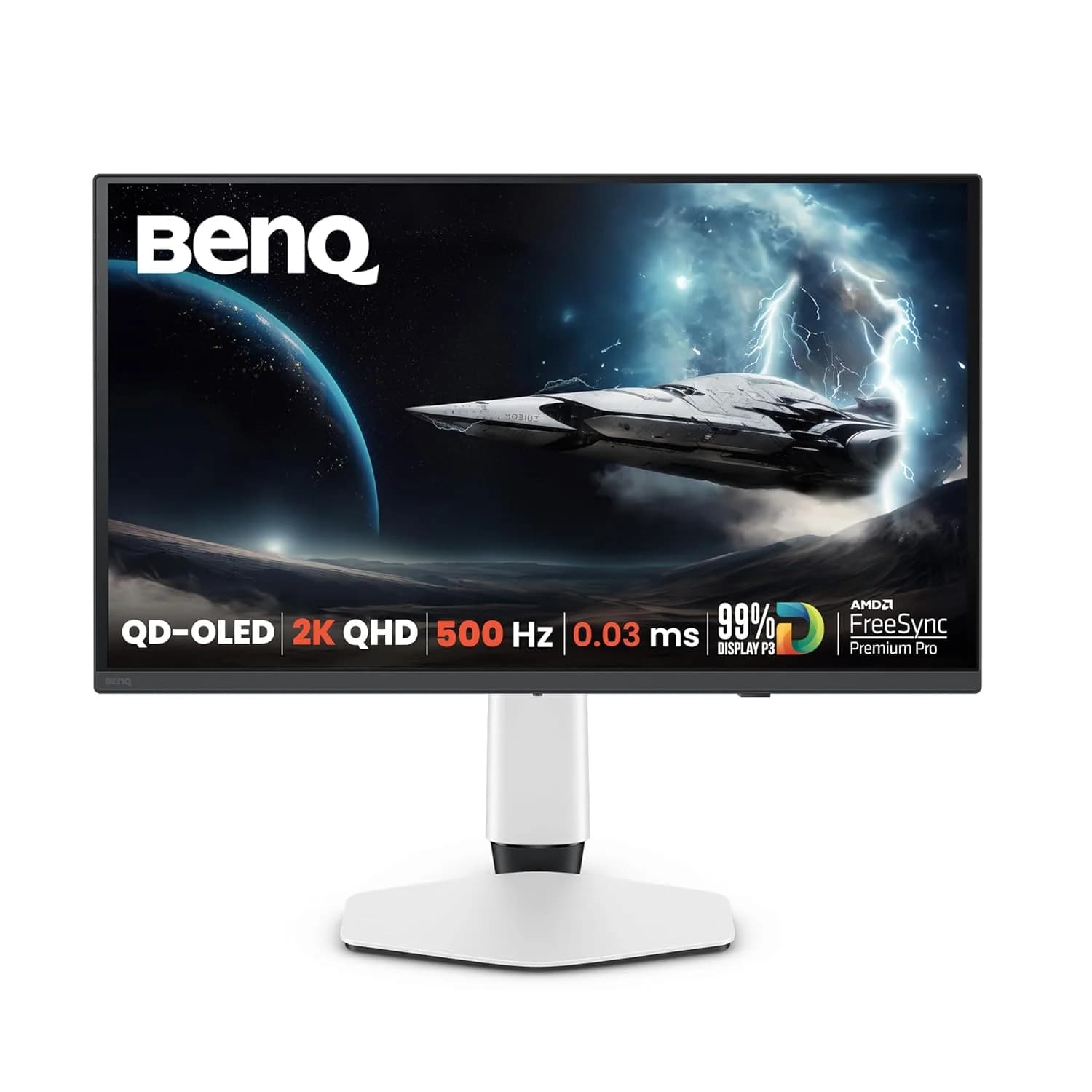 BenQ EX271QZ 27 Inch 2K 3rd Gen QD-OLED 500Hz Gaming Monitor - 1