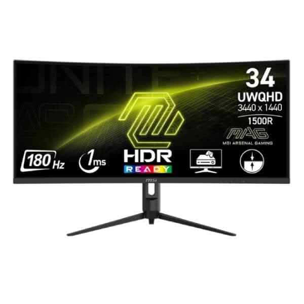 MSI MAG 342CQRF E2 34 Inch Curved Gaming Monitor - 1