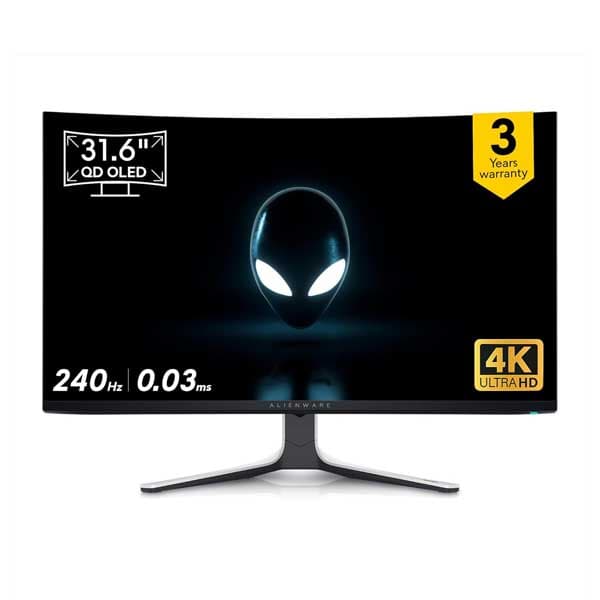 Dell Alienware AW3225QF 32 Inch 4K UHD (3840x2160) 1700R Curved Gaming Monitor - 1