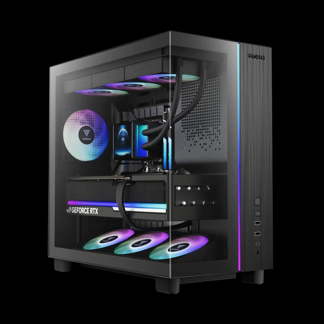 GAMDIAS ATLAS M4 Mid-Tower Case (Black)