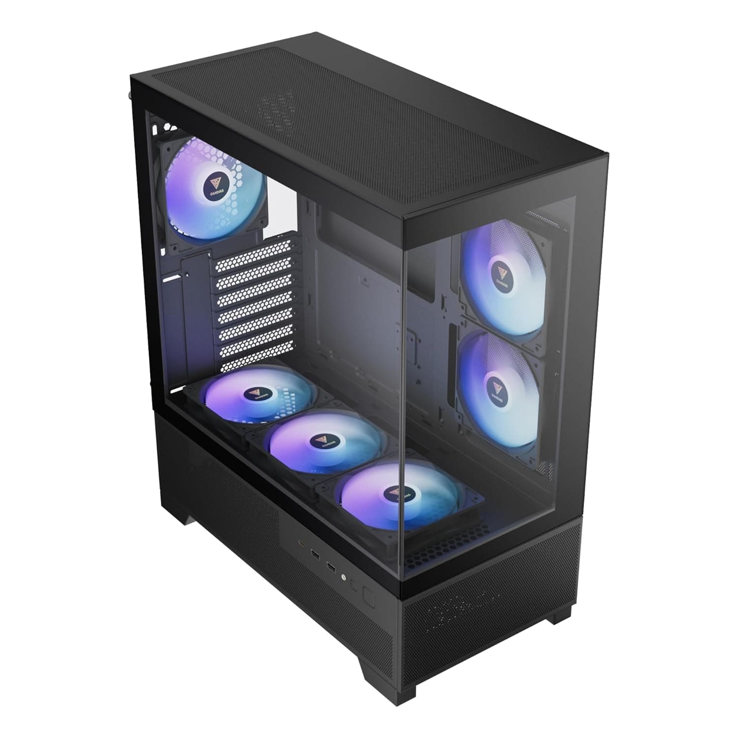 Gamdias Aura GC12 Argb - Panoramic Argb MID-Tower Cabinet - 2