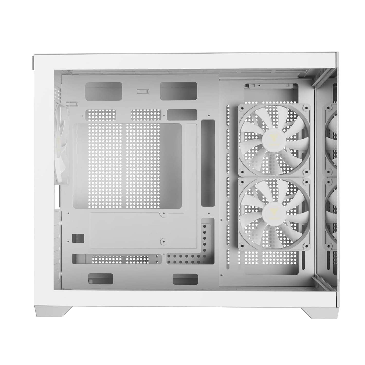 GAMDIAS Aura GC10m V2 WH Argb Micro-Tower Gaming Cabinet (White) - 3