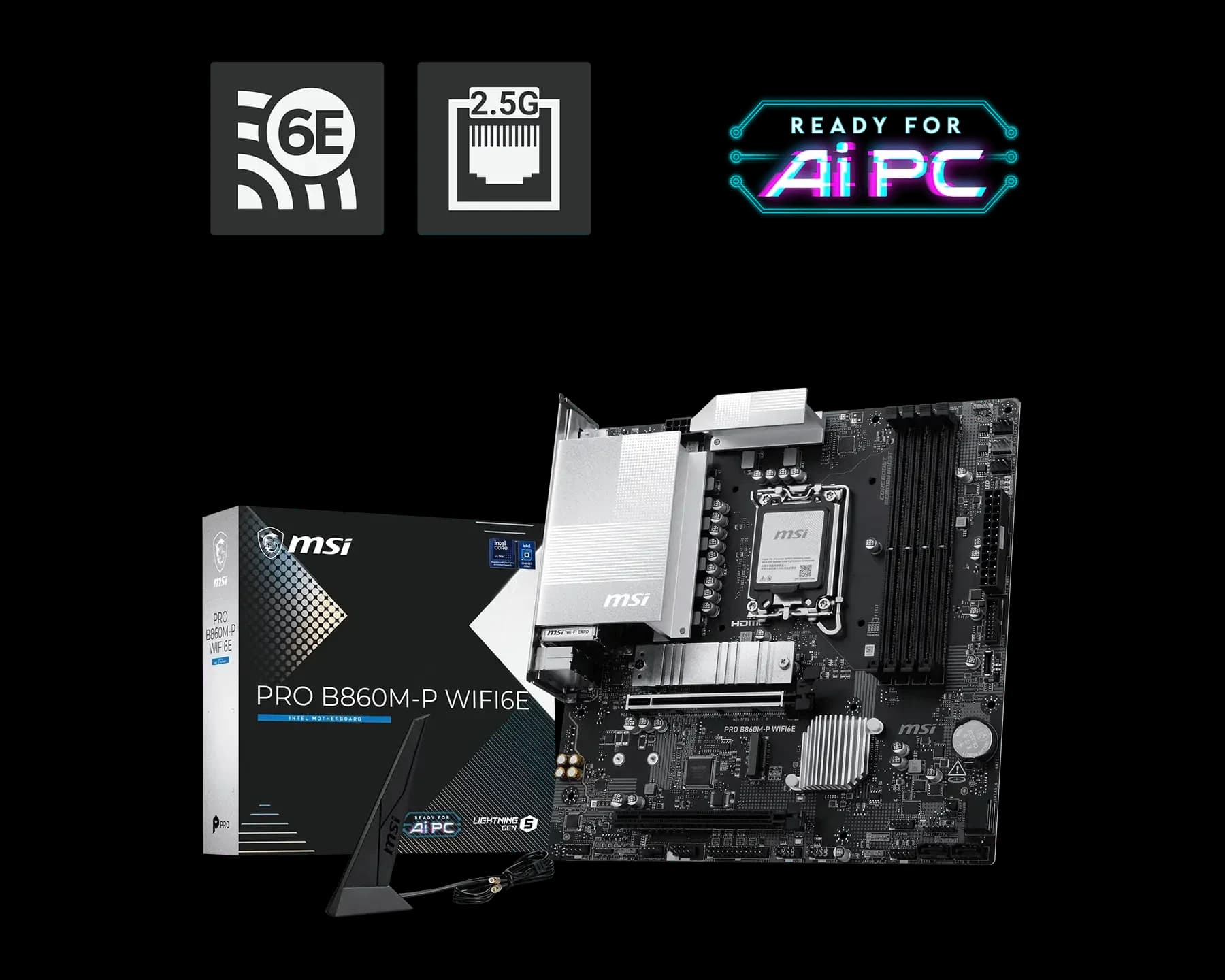 MSI PRO B860M-P WIFI6E LGA 1851 Motherboard - 1