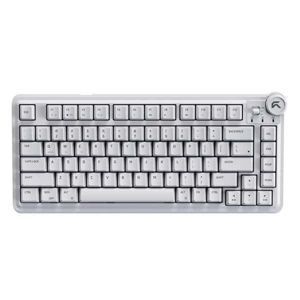 Cybeart Nighthawk 75 - TKL Wireless RGB Mechanical Keyboard (White)