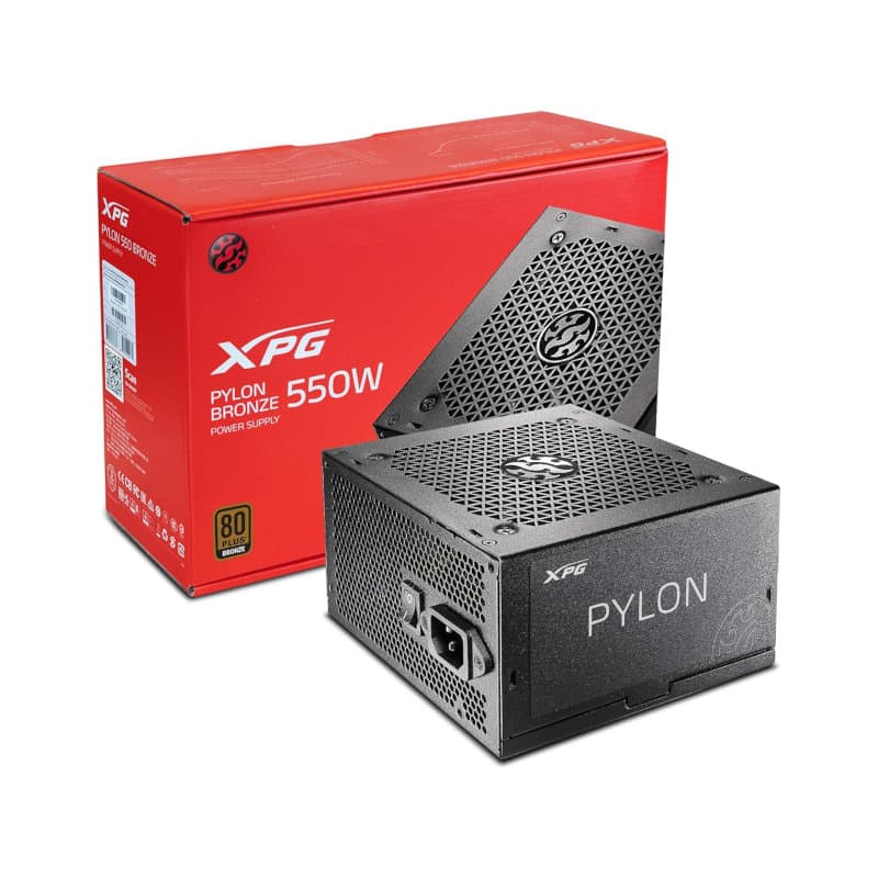 Adata XPG Pylon 550W 80 Plus Bronze Non-Modular Power Supply - 1