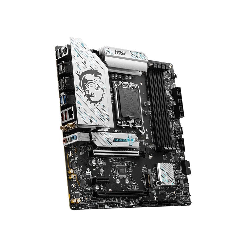 MSI B760M Gaming Plus WiFi DDR4 LGA1700 Micro ATX Motherboard - 4