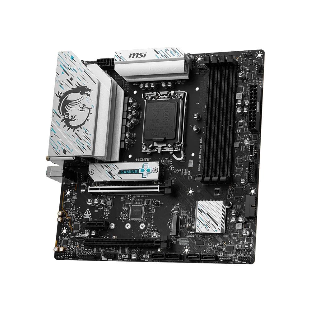 MSI B760M Gaming Plus WiFi DDR4 LGA1700 Micro ATX Motherboard - 3