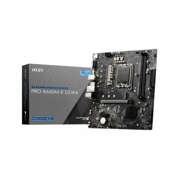 MSI PRO B660M-E DDR4 Intel Motherboard Supports Intel 12th , 13th & 14th Gen Processors - 1