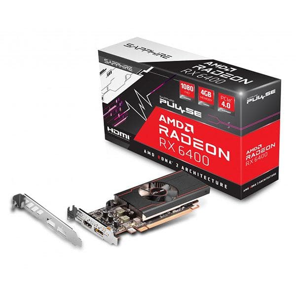 SAPPHIRE PULSE AMD Radeon RX 6400 4GB GDDR6 Graphic Card - 1