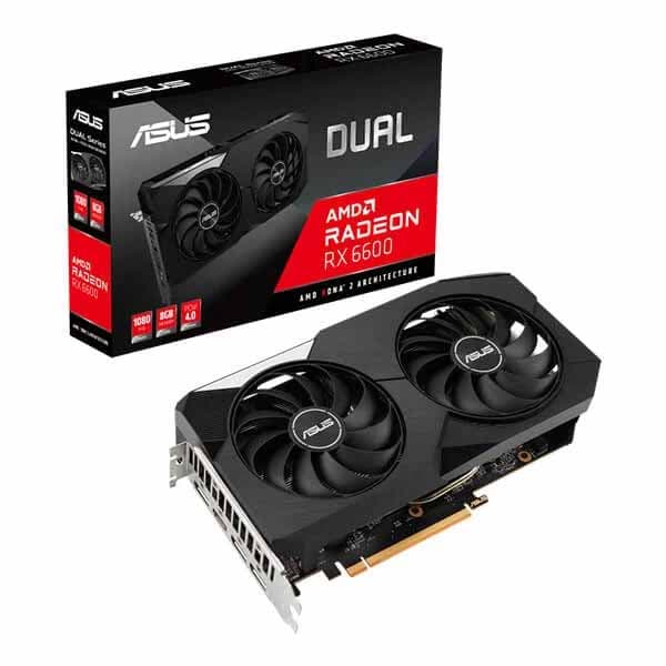 ASUS Dual Radeon RX 6600 V3 8Gb GDDR6 Graphics Card (DUAL-RX6600-8G-V3) - 1
