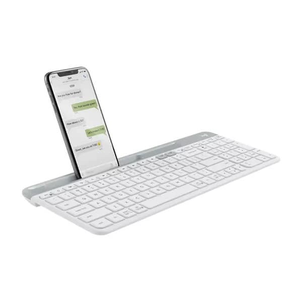 Logitech K580 Slim Wireless Keyboard - White - 2