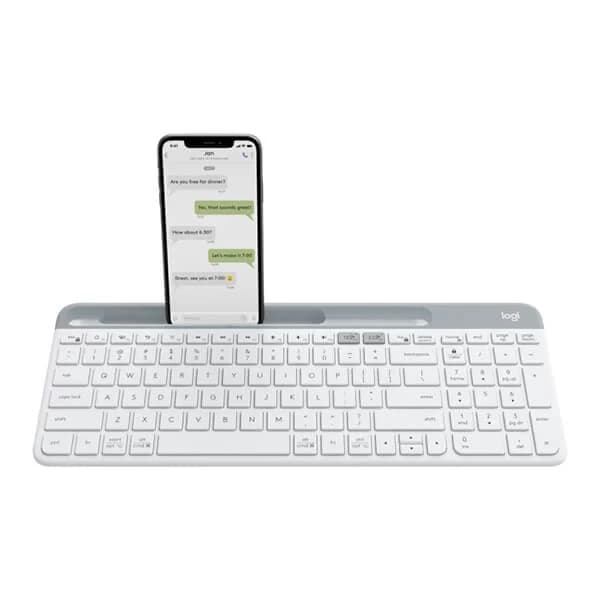 Logitech K580 Slim Wireless Keyboard - White