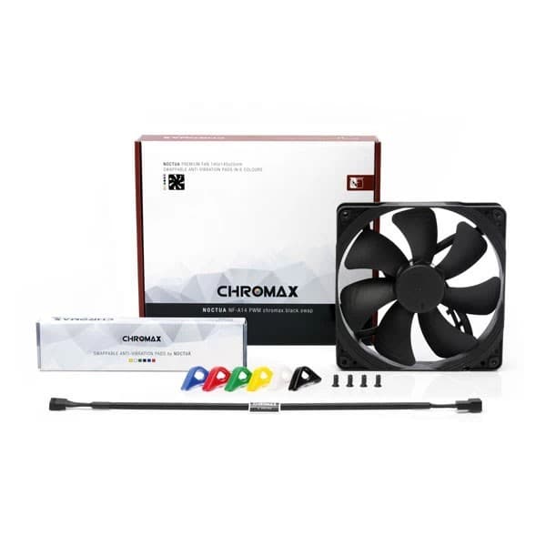 Noctua NF-A14 PWM Chromax Black Swap Cabinet Fan (Single Pack) - 2