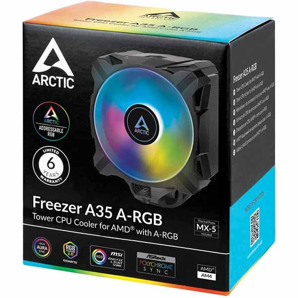 Arctic Freezer A35 ARGB (For AMD) 120mm CPU Air Cooler - 4