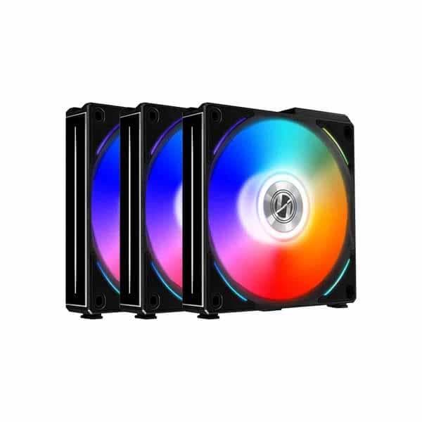 Lian Li UNI Fan AL120 ARGB Black 120mm Cabinet Fan (Triple Pack) - 1