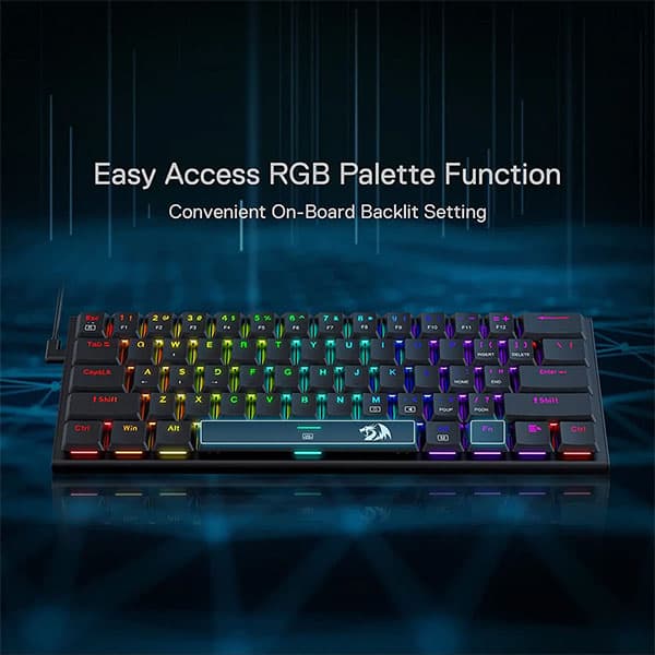 Redragon K614 Anivia 60% Ultra Thin Wired Mechanical Keyboard - 4