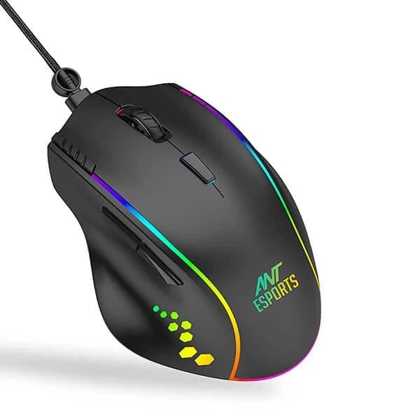Ant Esports GM600 RGB Gaming Mouse (Black) - 2