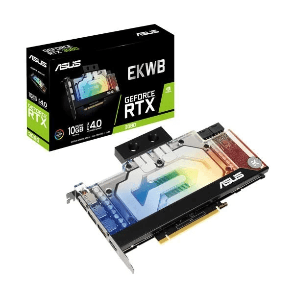 Asus EKWB RTX 3080 10GB GDDR6X With Water Block Graphics Card - 1