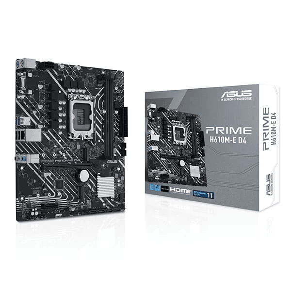 Asus Prime H610M-E D4 Intel Motherboard Supports Intel 12th, 13th & 14th Gen Processors - 1