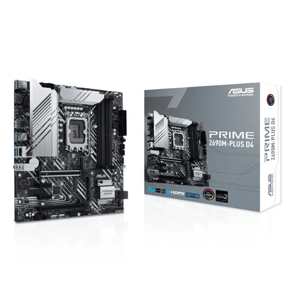 Asus Prime Z690M-Plus D4 Intel Motherboard Supports Intel 12th, 13th & 14th Gen Processors - 1