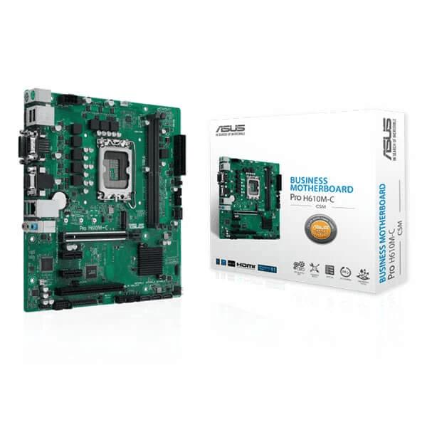 Asus Pro H610M-C-CSM Intel Motherboard Supports Intel 12th, 13th & 14th Gen Processors - 1