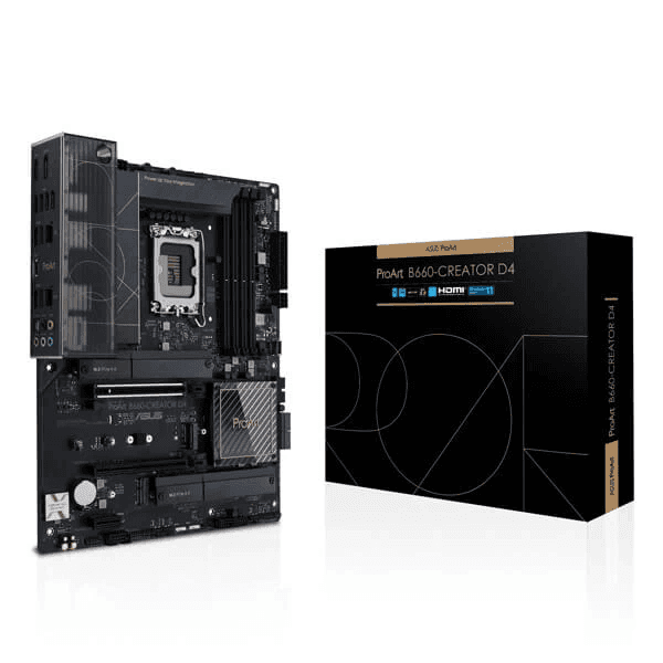 Asus ProArt B660 Creator D4 Intel Motherboard Supports Intel 12th, 13th & 14th Gen Processors - 1