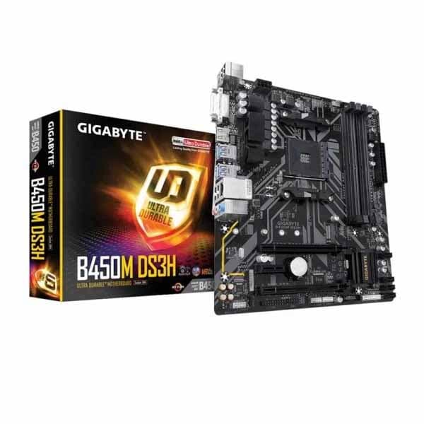 Gigabyte B450M DS3H MOTHERBOARD - 1