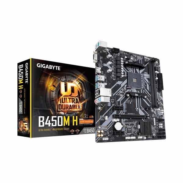 GIGABYTE B450M H Motherboard - 1
