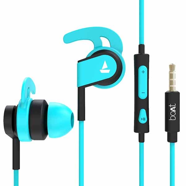 boAt BassHeads 242 Wired in Ear Earphone with Mic (Blue) - 1