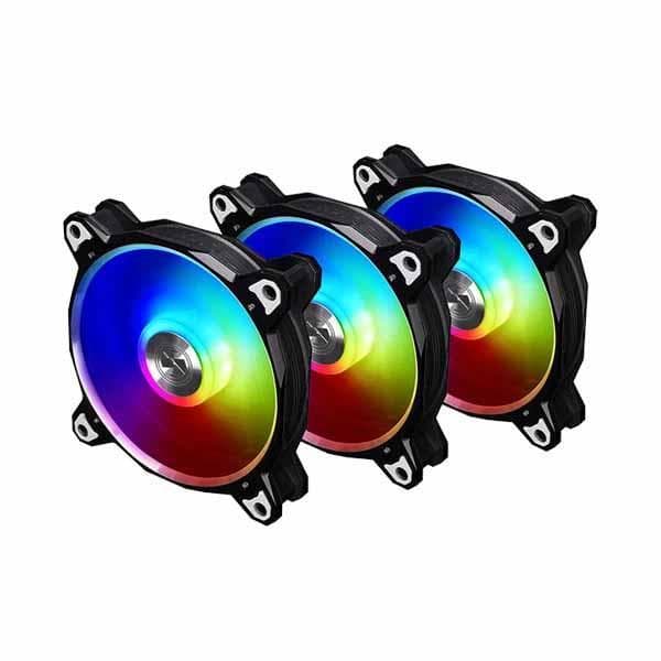 Lian Li Bora Digital Black 120mm ARGB Cabinet Fan (Triple Pack) - 1
