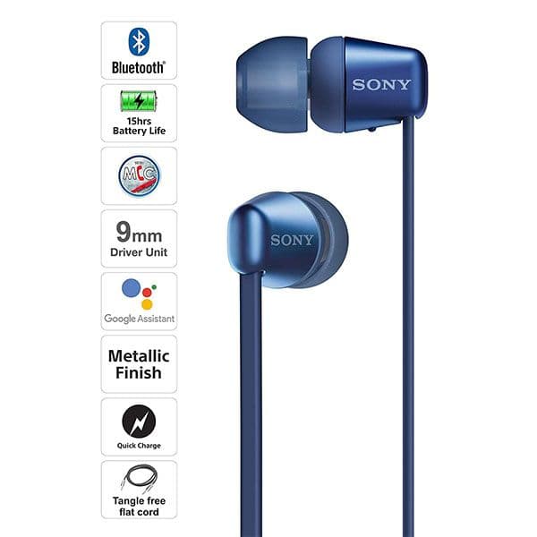 Sony WI-C310 Wireless Headphones In-Ear Bluetooth Headset with mic (BLACK) - 13
