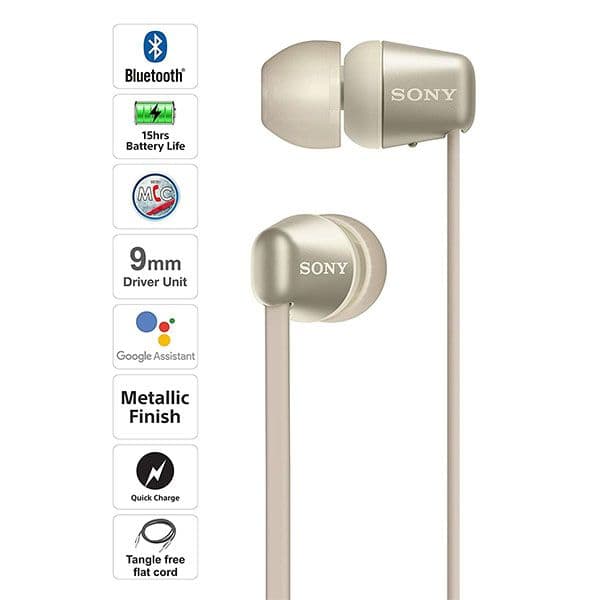 Sony WI-C310 Wireless Headphones In-Ear Bluetooth Headset with mic (BLACK) - 15