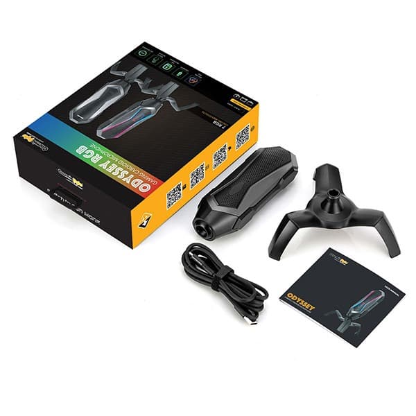 Cosmic Byte Odyssey USB Gaming Cardioid Condensor Microphone with RGB Effects and Touch Button - 2