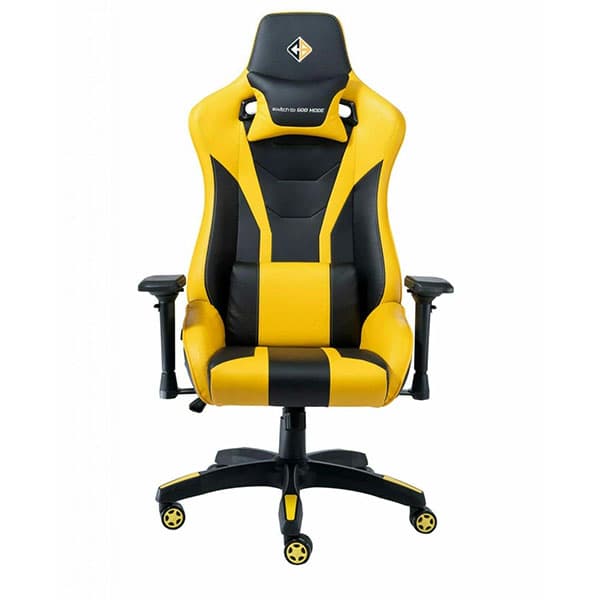 Cosmic Byte CB-GC-03 Cathedra Gaming Chair (Black/Yellow) - 1