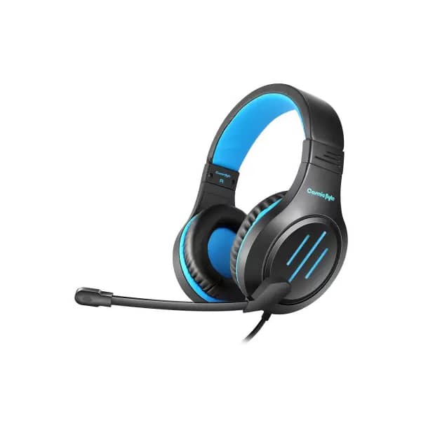 Cosmic Byte Blazar Wired Over-Ear Headphone with mic for PC, Mobiles, PS5, PS4, Xbox One, Tablets - Blue - 1