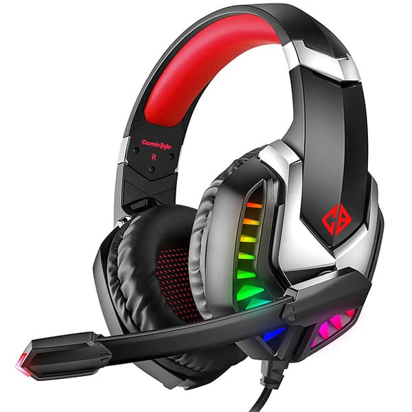 Cosmic Byte G2050 RGB 7.1 Surround Sound USB Gaming Headphone (Red) - 1