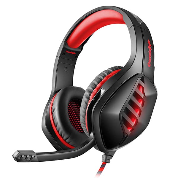 Cosmic Byte GS430 Gaming wired over ear Headphone with mic - Red - 1