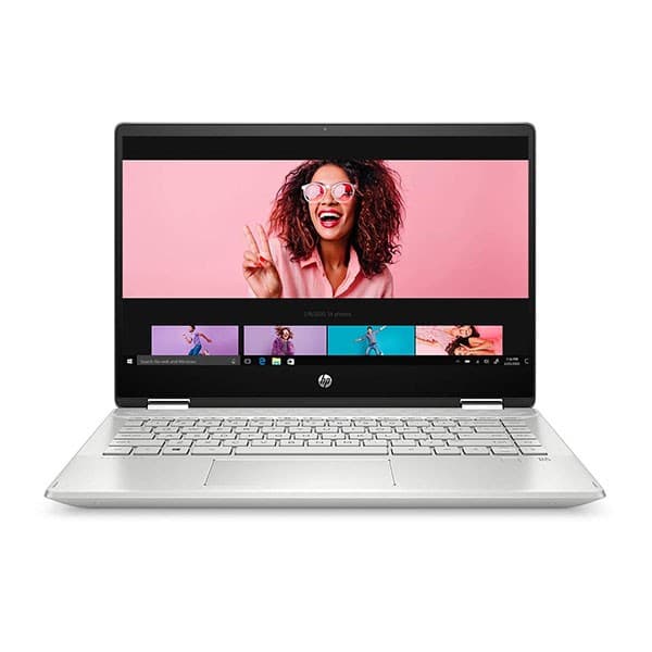 HP Pavilion dh1181tu x360 Intel Core i3 Touchscreen 14 inches FHD Laptop (i3-10110U/8GB/256GB SSD/Windows 10/MS Office/1920 x 1080, LED/Mineral Silver/1.6kg) - 14-dh1181tu + Laptop Bag - 1